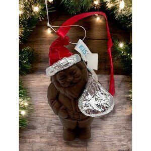 Vintage Hallmark A Kiss from Santa Christmas Ornament Hersheys Chocolate Kiss
